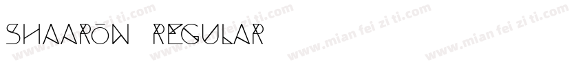 Shaaron Regular字体转换